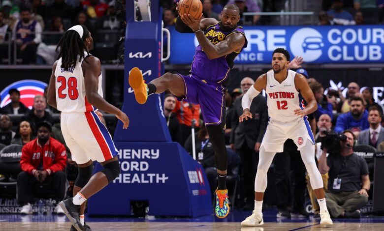 lakers vs pistons