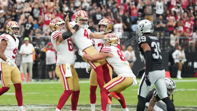 49ers vs Las Vegas Raiders match player stats