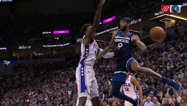 76ers vs timberwolves match player stats