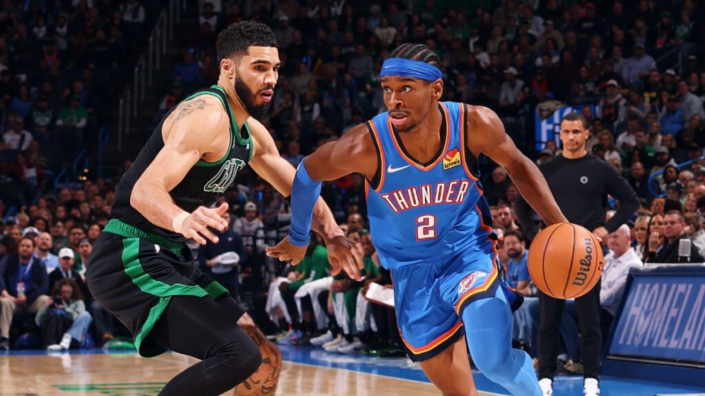 Boston celtics vs okc thunder match player stats