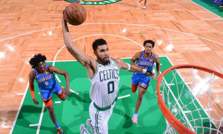 Boston celtics vs okc thunder match player stats