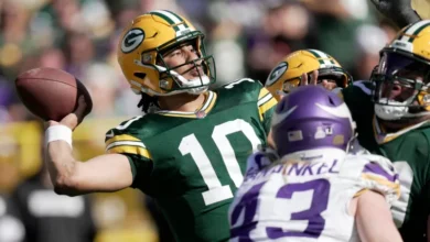 Minnesota vikings vs green bay packers match player stats