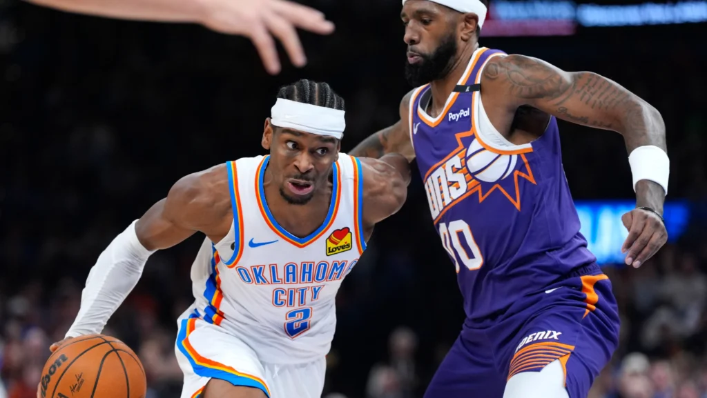 Okc thunder vs phoenix suns match player stats