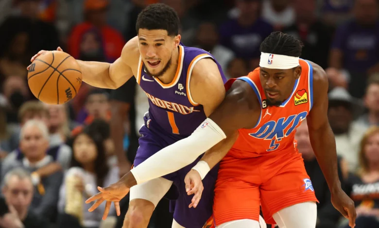 Phoenix suns vs okc thunder match player stats